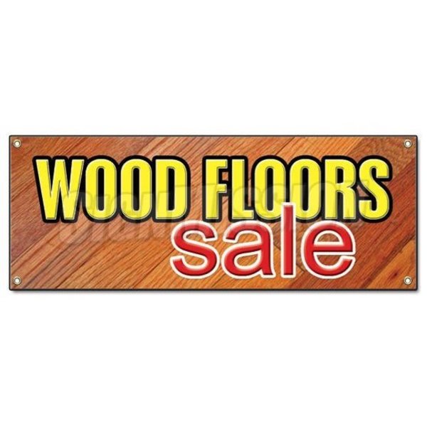 Signmission WOOD FLOORS SALE BANNER SIGN flooring store signs hardwood install tile B-Wood Floors Sale